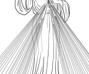 Coloriage Divine Mis&eacute;ricorde illustration adultes