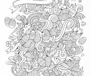 Coloriage Image adulte P&acirc;ques