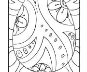 Coloriage Oeuf de P&acirc;ques adulte relaxant