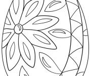 Coloriage Oeuf de P&acirc;ques d&eacute;coratif