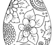 Coloriage et dessins gratuit Oeuf de P&acirc;ques d&eacute;coratif imprimable à imprimer