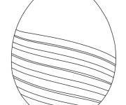 Coloriage &oelig;uf de P&acirc;ques facile avec des lani&egrave;res