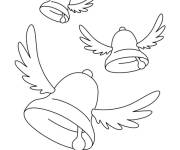 Coloriage et dessins gratuit Cloches de P&acirc;ques facile à imprimer