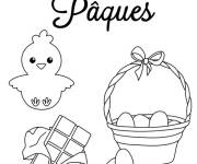 Coloriage El&eacute;ments de P&acirc;ques Facile