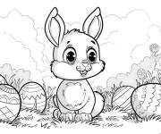 Coloriage Merveilleuse P&acirc;ques facile