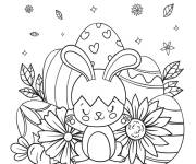 Coloriage P&acirc;ques facile maternelle ce1