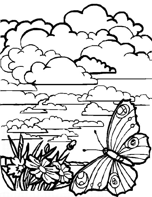 Coloriage Paysage A Imprimer Gratuitement