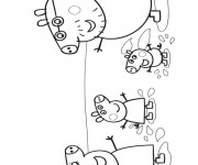 Coloriage Peppa Cochon en Vacance