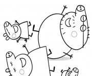 Coloriage Peppa Cochon S&eacute;rie T&eacute;l&eacute;vis&eacute;e