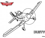 Coloriage et dessins gratuit Avion Dusty à imprimer