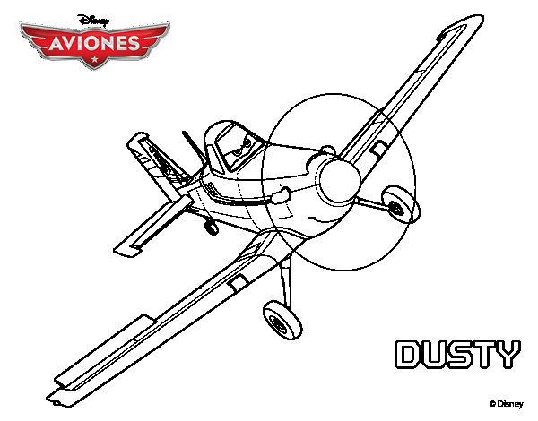 Coloriage et dessins gratuits Dusty L'Avion à imprimer