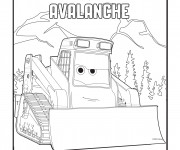 Coloriage Planes Avalanche Pixar