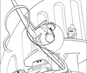 Coloriage Planes Dusty fait Le Show