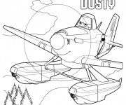 Coloriage Planes Dusty Pixar dessin anim&eacute;