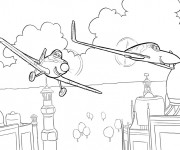 Coloriage et dessins gratuit Planes Dusty vectoriel à imprimer