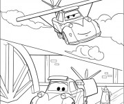 Coloriage Planes Dusty voiture Volante