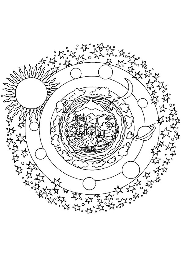 Coloriage De Rosace A Imprimer Gratuit