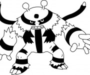 Coloriage Cart Pok&eacute;mon Ex