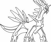 Coloriage Dialga le Pokémon