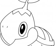 Coloriage Pok&eacute;mon Ex Tortipouss