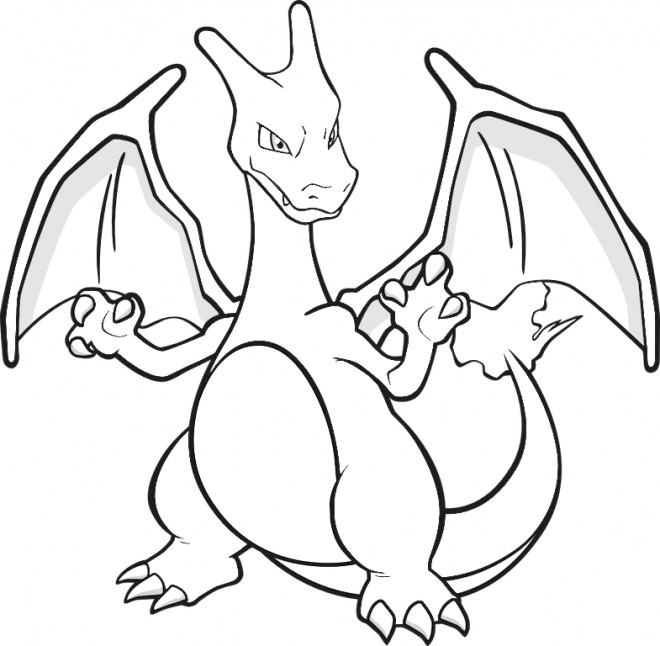Coloriage Pokemon Dragon Feu