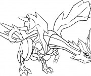 Coloriage et dessins gratuit Pokémon Kyurem à imprimer