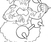 Coloriage Pok&eacute;mon L&eacute;gendaire en couleur