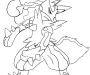 Coloriage Pok&eacute;mon Lucario Ex