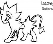 Coloriage Pok&eacute;mon Luxray