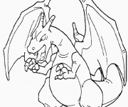 Coloriage Pokemon Mega Dracaufeu X Ex