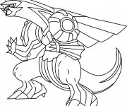 Coloriage Pokémon Palkia facile