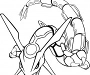 Coloriage Pok&eacute;mon Rayquaza