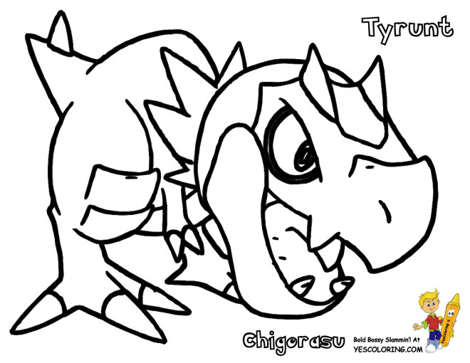 Coloriage et dessins gratuits Pokémon Tyrunt à imprimer