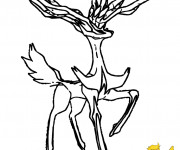 Coloriage Pok&eacute;mon Xerneas