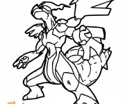Coloriage Pok&eacute;mon Zekrom