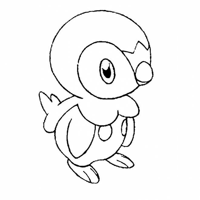 Coloriage Tiplouf Le Pokémon Pingouin Dessin Gratuit à Imprimer