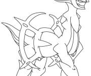 Coloriage et dessins gratuit Arceus Pokémon rares à imprimer