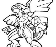 Coloriage Dragon d&rsquo;acier Pok&eacute;mon l&eacute;gendaire