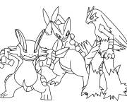 Coloriage Illustrations de Pok&eacute;mons l&eacute;gendaires
