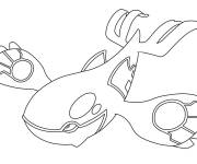Coloriage Kyogre, Pok&eacute;mon l&eacute;gendaire
