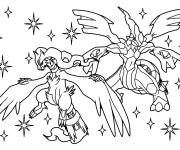 Coloriage La bataille des Pok&eacute;mons rares