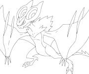 Coloriage Noivern  le Pok&eacute;mon l&eacute;gendaire