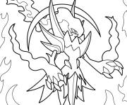 Coloriage Pok&eacute;mon Darkrai de feu