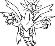 Coloriage Pok&eacute;mon l&eacute;gendaire &agrave; attaque &eacute;lectrique