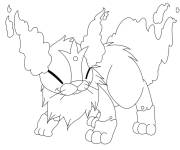 Coloriage Pok&eacute;mon l&eacute;gendaire de feu