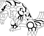 Coloriage Pok&eacute;mon l&eacute;gendaire de type sol
