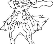 Coloriage Pok&eacute;mon l&eacute;gendaire en couleurs
