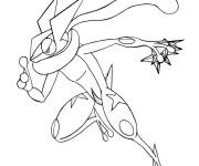 Coloriage Pok&eacute;mon l&eacute;gendaire Greninja