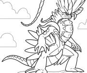 Coloriage Pok&eacute;mon l&eacute;gendaire Koraidon