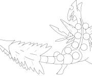 Coloriage Pok&eacute;mon l&eacute;gendaire Sceptile